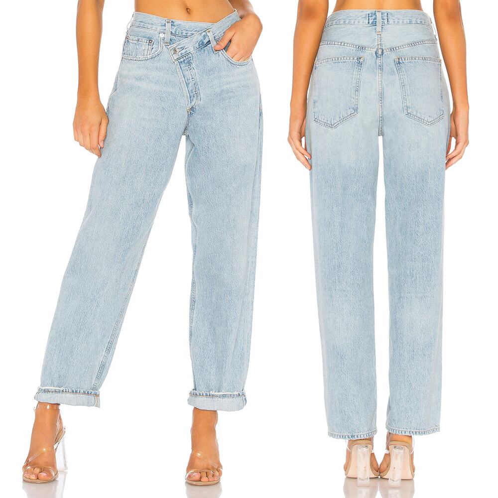 AGOLDE Criss Cross Upsized Jeans Suburbia Wash Women’s Size 26 High Rise